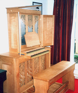 Completed kit organ, near Cambridge